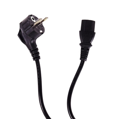 EU 2 Pin to IEC C13 Kettle Lead Power Cable 1-1.8m Black