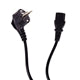 EU 2 Pin to IEC C13 Kettle Lead Power Cable 1-1.8m Black