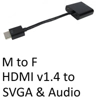 HDMI to VGA Adapter 1080P - Digital Converter with 3.5mm Audio