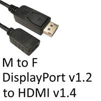 DisplayPort to HDMI Adapter Male to Female 1080P Passive 4.5cm Black