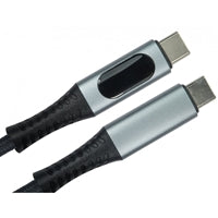 USB4 Cable 1m 40Gbps USB-C 240W Nylon Braided Aluminum Black
