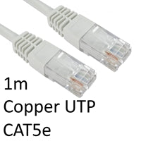 CAT5e Ethernet Cable 1m White - RJ45 Copper UTP Patch Lead