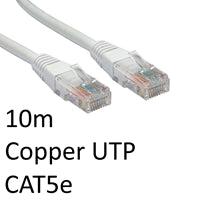 CAT5e Ethernet Cable 10m White - Full Copper 26AWG RJ45 UTP