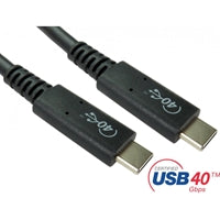 USB4 Certified Cable 1m 40Gbps 100W USB-C Black E-Marked