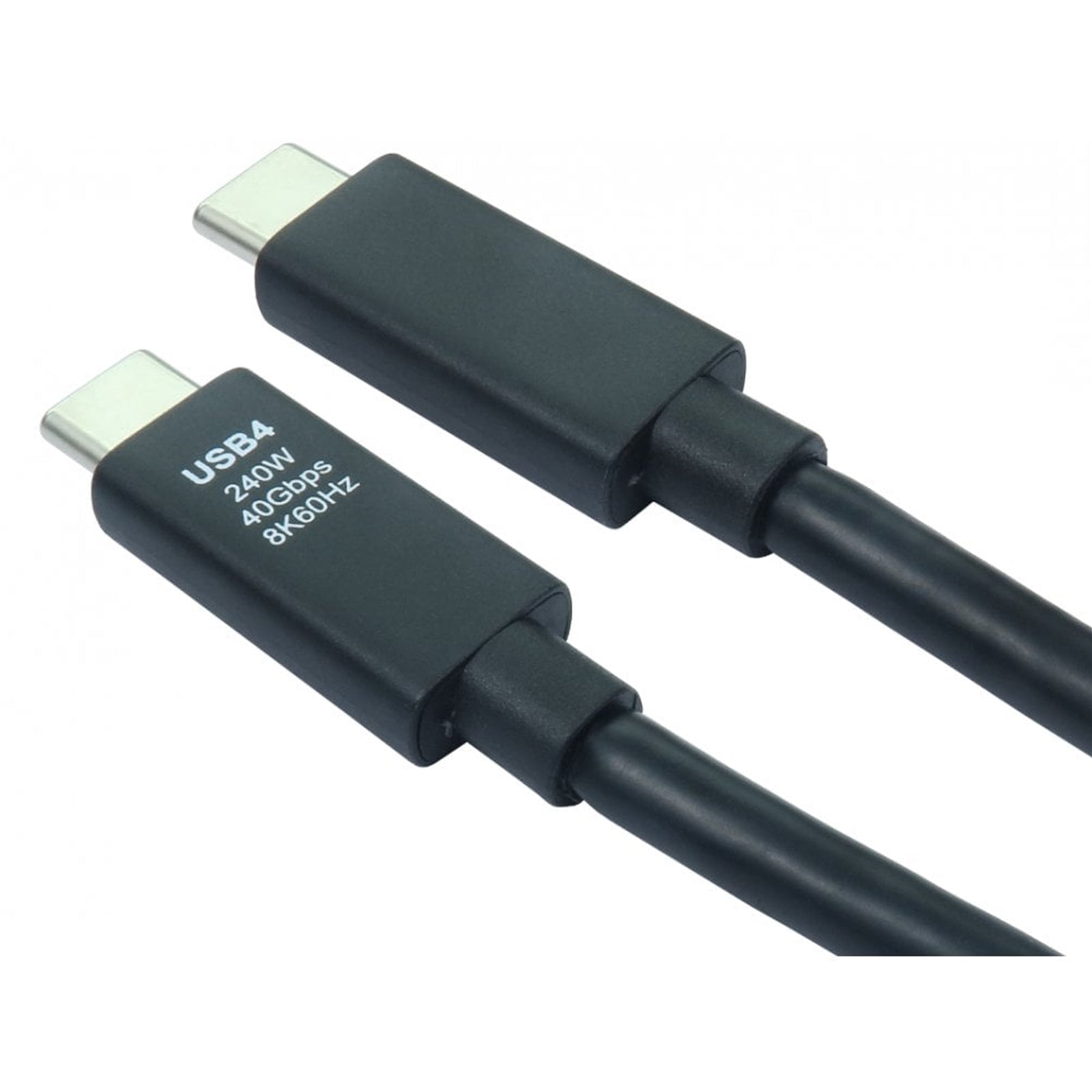 USB4 Certified Cable 40Gbps 240W EPR USB-C 1M Black