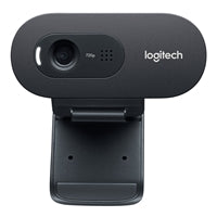 Logitech C270 HD 720p Webcam - USB, Noise-Reducing Mic, 60° View