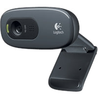 Logitech C270 HD 720p Webcam - USB, Noise-Reducing Mic, 60° View