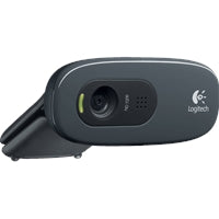 Logitech C270 HD 720p Webcam - USB, Noise-Reducing Mic, 60° View
