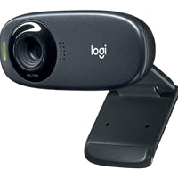 Logitech C310 HD 720p Webcam - RightLight 2, USB-A, Black