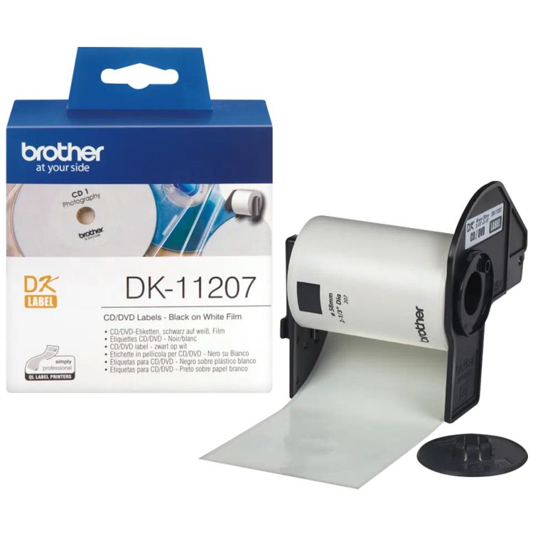 Brother DK11207 CD and DVD Film Labels