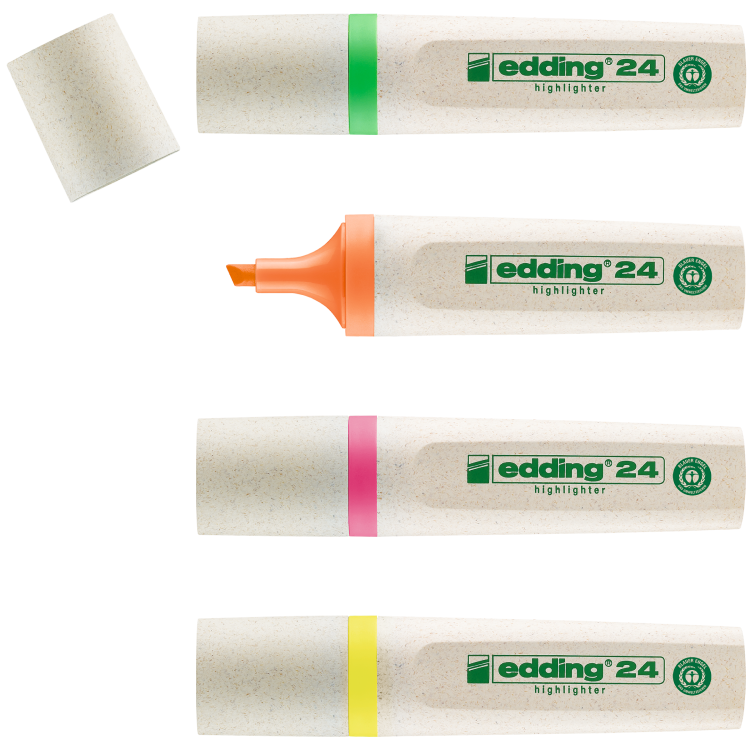 edding 24-4 S EcoLine highlighter set Pack of 4