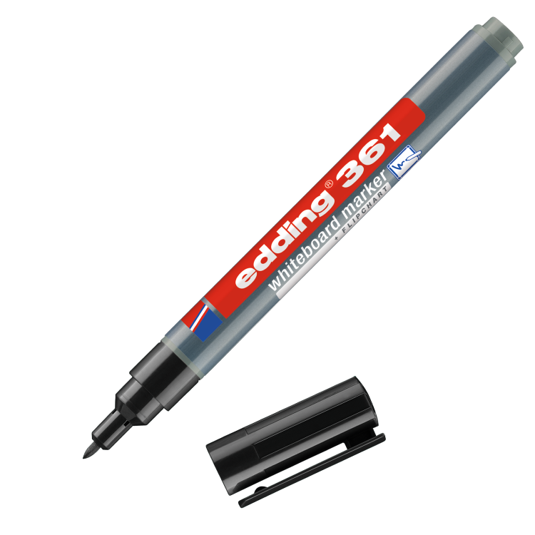 edding 361 whiteboard Black marker Box of 10