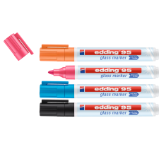 edding 95 Glass marker Pack of 4