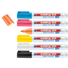 edding 95 Glass marker Pack of 6