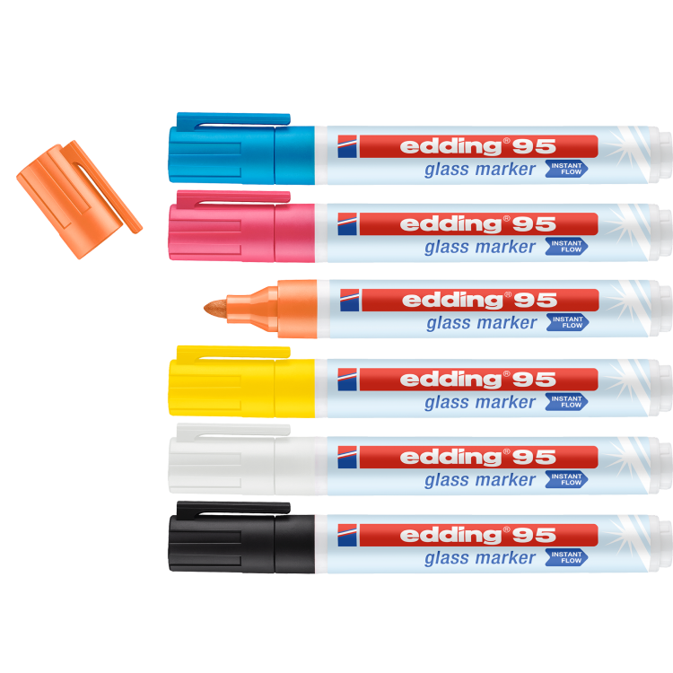 edding 95 Glass marker Pack of 6
