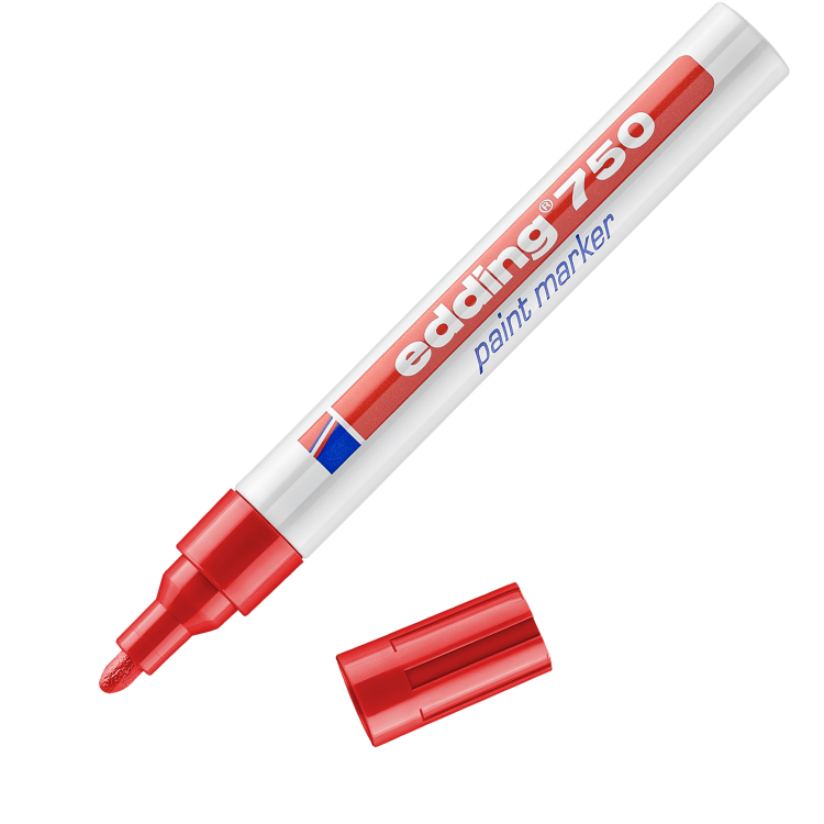 edding 750 Paint marker Red Box of 10