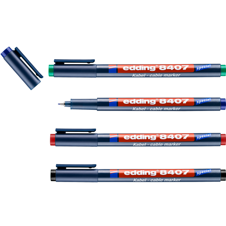 edding 8407/4 s cable marker set Pack of 4