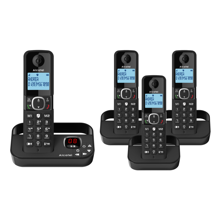 Alcatel F860 Quad DECT Call Block Telephone and Answer Machine