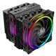 Akasa Soho H7 ARGB Dual Tower CPU Cooler - 7 Copper Heatpipes, 250W TDP