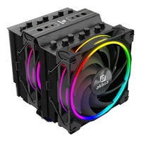 Akasa Soho H7 ARGB Dual Tower CPU Cooler - 7 Copper Heatpipes, 250W TDP