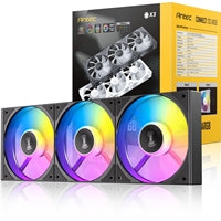 Antec Connect 120 ARGB 3-Pack 120mm PWM Fans Daisy Chain Black