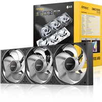 Antec Connect 120 ARGB Reverse 3-Pack PWM Fans - Hydraulic Bearing Black
