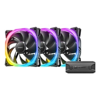 Antec Fusion 120mm ARGB Fan 3-Pack - Hydraulic Bearing PWM Black