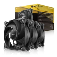 Antec Storm T3 120mm PWM Case Fan 3-Pack - 30mm Thick FDB Black