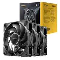 Antec Tranquil 120mm PWM Case Fan 3-Pack - FDB, 2000 RPM, Black