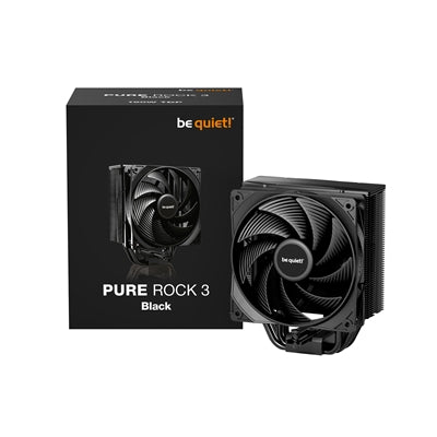 be quiet! Pure Rock 3 Black CPU Cooler 190W TDP 4x6mm Copper Heatpipes