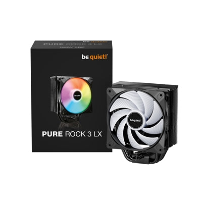 be quiet! Pure Rock 3 LX CPU Cooler - 190W TDP, Black, 120mm PWM
