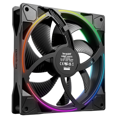 be quiet! Light Wings 140mm PWM Reverse ARGB Fan - Black 25.5dB
