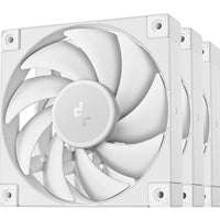 DeepCool FD12 120mm PWM Case Fan 3-Pack White Hydro Bearing
