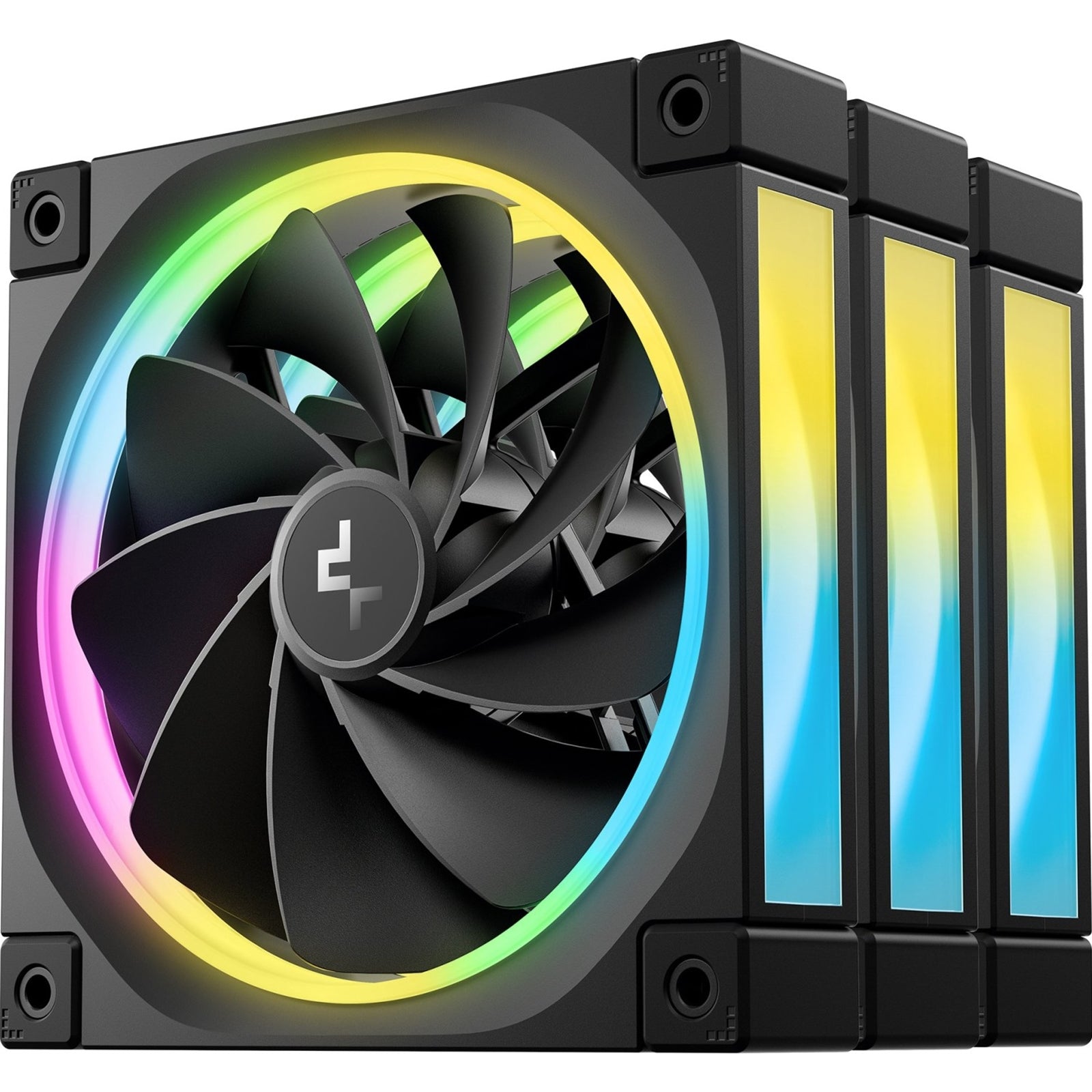 DeepCool FL12 120mm ARGB PWM Fan 3-Pack Black 2150 RPM