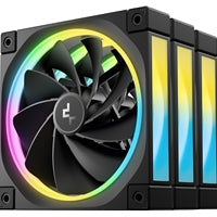 DeepCool FL12 120mm ARGB PWM Fan 3-Pack Black 2150 RPM