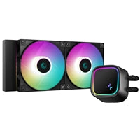 Deepcool LE520 240mm AIO Liquid CPU Cooler - ARGB Aluminum Black
