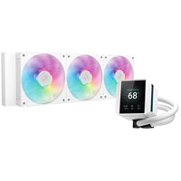 DeepCool Mystique 360 WH ARGB liquid CPU cooler with 360mm radiator, 2.83