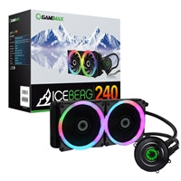 GameMax Iceburg 240mm ARGB AIO Liquid Cooler - Pure Copper