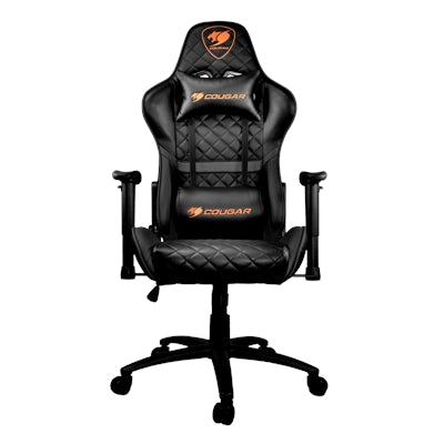 Cougar Armor One Gaming Chair - Steel Frame PVC Leather Black 120kg