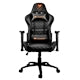 Cougar Armor One Gaming Chair - Steel Frame PVC Leather Black 120kg