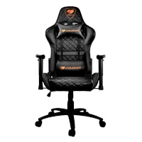 Cougar Armor One Gaming Chair - Steel Frame PVC Leather Black 120kg