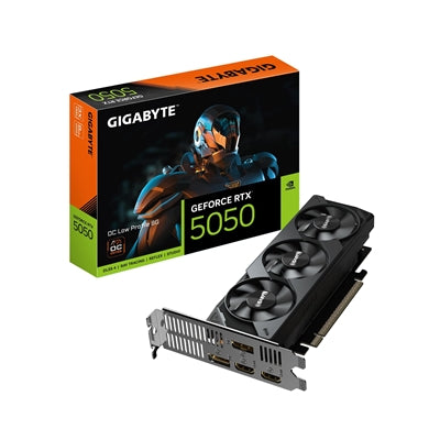 Gigabyte RTX 5050 OC Low Profile 8GB GDDR6 - 182mm Triple Fan