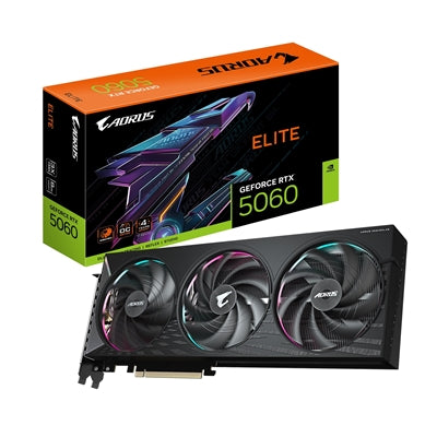 AORUS RTX 5060 ELITE 8GB GDDR7 Graphics Card - Overclocked 2722MHz
