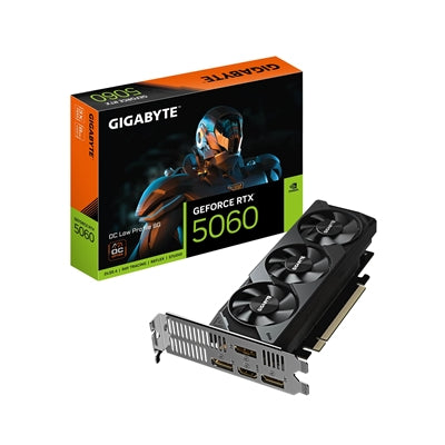 RTX 5060 Low Profile 8GB GDDR7 Graphics Card - 182mm Triple Fan