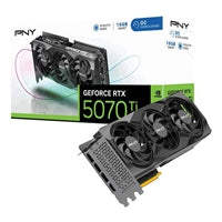 PNY RTX 5070 Ti 16GB GDDR7 Blackwell Overclocked Triple Fan GPU