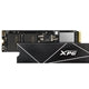 ADATA XPG GAMMIX S70 Blade 1TB NVMe SSD, M.2 PCIe Gen4, heatsink, sleek black design, high-speed performance.