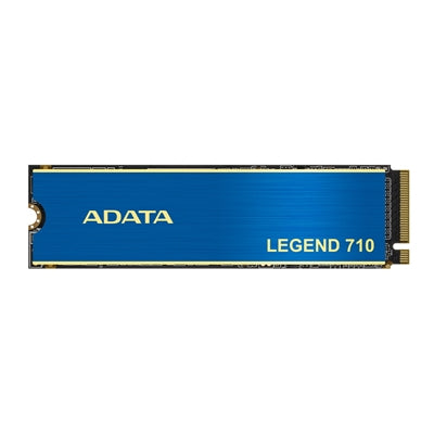 Blue ADATA Legend 700 2TB NVMe SSD, M.2 2280, PCIe Gen3, heatsink design, read 2400MB/s, write 1800MB/s.