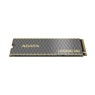 ADATA Legend 860 2TB NVMe SSD, PCIe Gen4, M.2 2280, heatsink design, read speed 6000 MB/s, write speed 5000 MB/s.