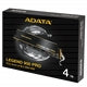 ADATA Legend 900 PRO 4TB PCIe Gen4 x4 M.2 SSD, 7400/6500 MB/s R/W speeds, sleek black design.