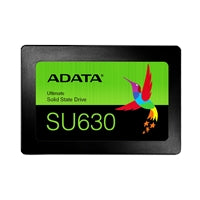 Adata Ultimate SU630 240GB SSD with SATA 3 interface, green and black design, 520MB/s read, 450MB/s write speeds.